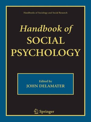 cover image of Handbook of Social Psychology